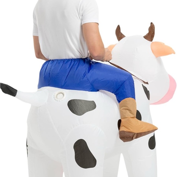 Inflatable Ride-On Cow Costume - Picture 3 of 5